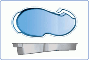 Atlantic Shallow - Fiberglass Pool