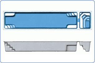Marathon Combo - Fiberglass Pool