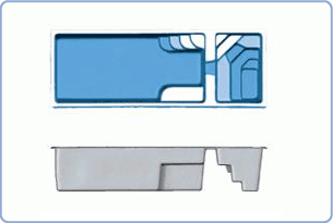 Cyberlane Combination - Fiberglass Pool