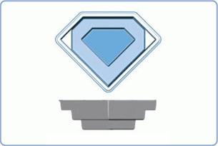 Diamond - Fiberglass Spa