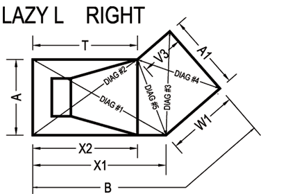 Lazy L Right Shape for Measure