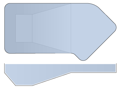 L-Shape Vinyl Liner Pool - Bahama Lazy L