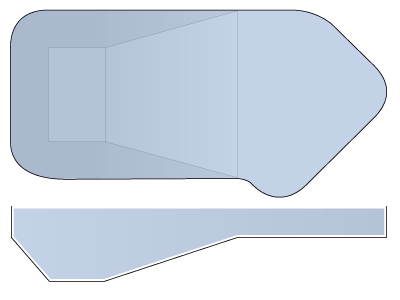 L-Shape Vinyl Liner Pool - Florida Lazy L